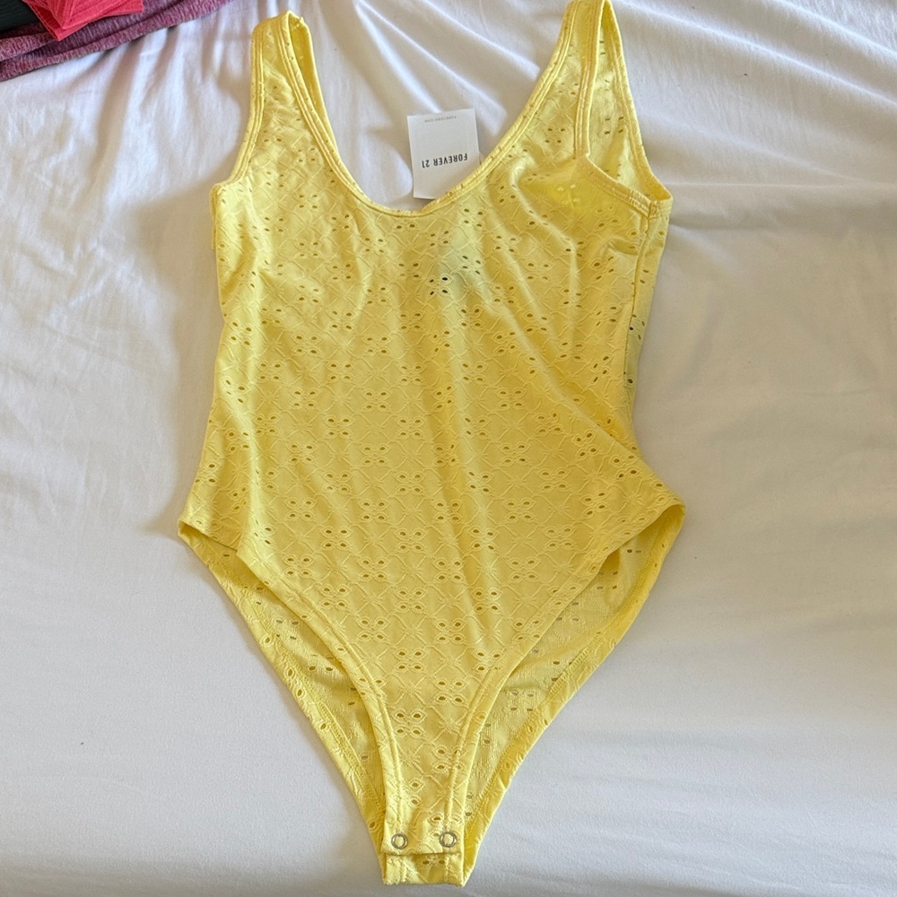 Forever 21 Sunny Yellow Kids Bodysuit